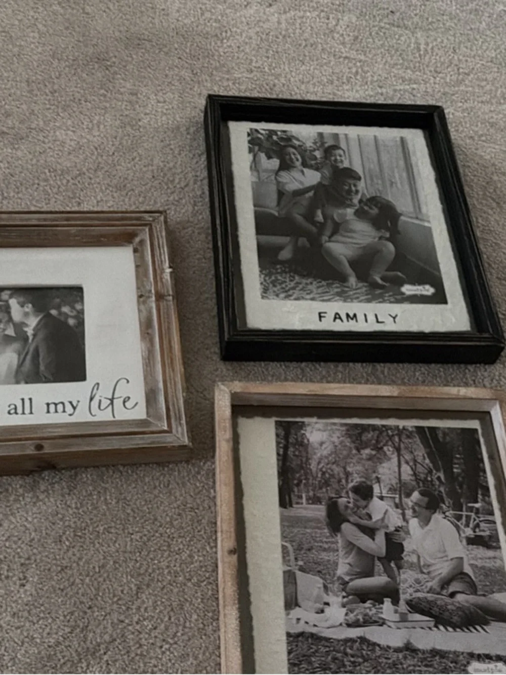 Mud Pie Black Wood Wall Frame - Classic Family Accent